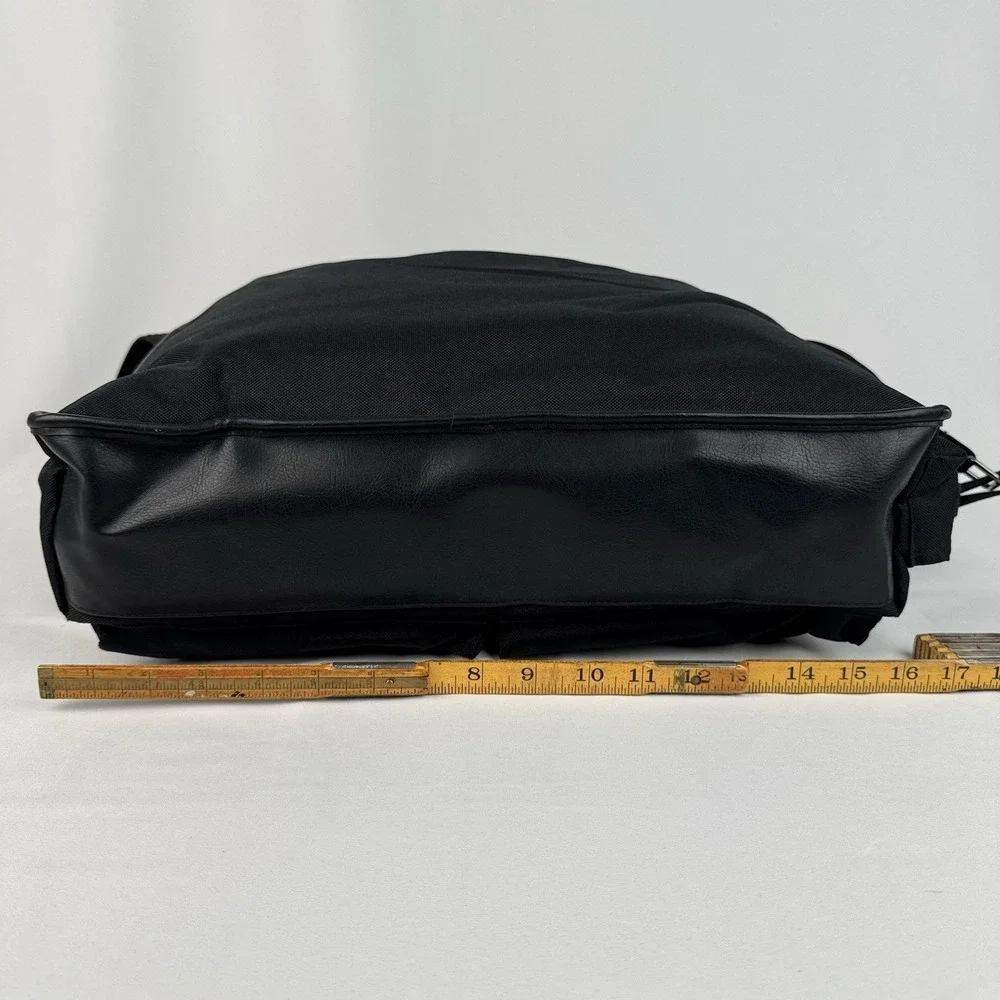Ralph Lauren Large Canvas Satchel Commuter Travel Black Computer Bag 16